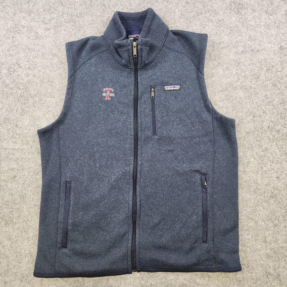 Patagonia Better Sweater Vest Mens Large Blue Fleece Full Zip Texas Tech Jacket - Picture 2 of 11